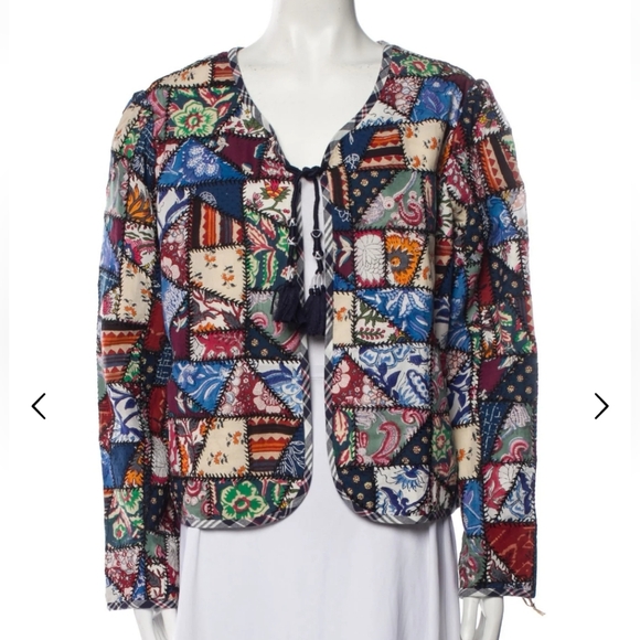 NWT Alix of Bohemia Patchwork Cotton Quilted Hand Made Jacket Women's M   $1600 - Picture 1 of 13